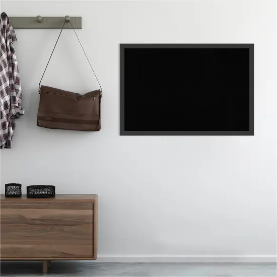 Cork Board, Mezzanotte Black Wood Frame - Bulletin Board, Organization Board, Pin Board Black Cork {5}