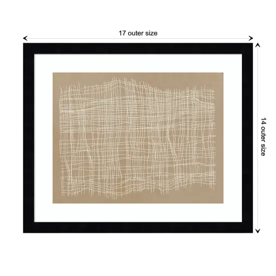 Basket Weave by Tom Reeves Wood Framed Wall Art Print {1}