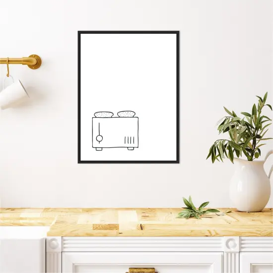 Simply Toaster by Amanti Art Portfolio Canvas Art Framed {4}