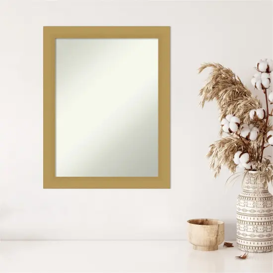 Amanti Art Non-Beveled Wall Mirror, Grace Brushed Gold Frame {5}