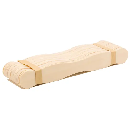 Wooden Fan Handles 8 inch for Wedding Program, Multiple Colors, Auction Paddles | Woodpeckers {2}