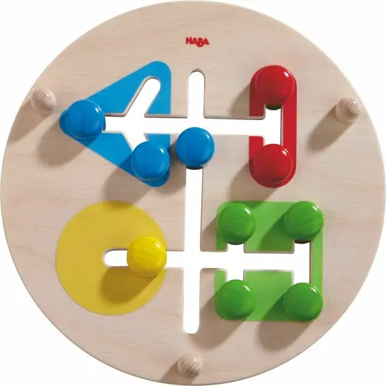 HABA Motor Skills Board On the Farm - Double Sided Wooden Color and Shape Recognition Fun Ages 1 + Multicolor {3}