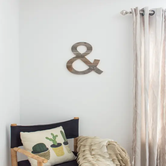 Rustic Farmhouse Large 16" Decorative Monogram Wood Letter {3}