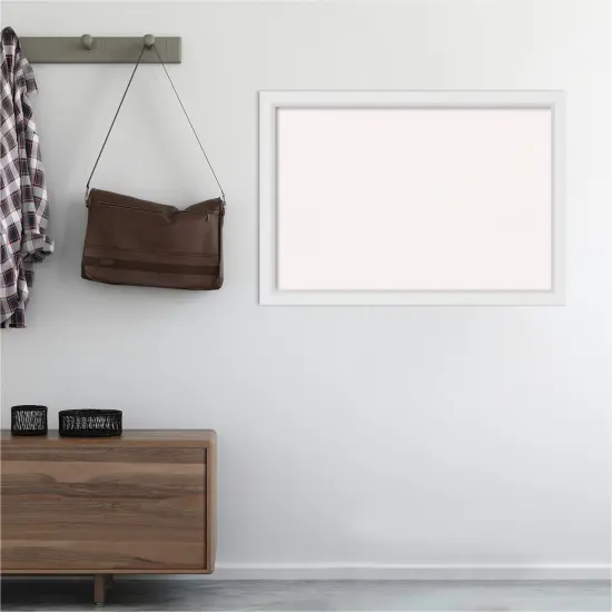 Cork Board, Blanco White Wood Frame - Bulletin Board, Organization Board, Pin Board White Cork {5}