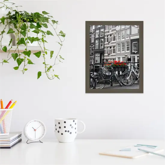 Svelte Clay Grey Wood Picture Frame Svelte Natural {7}