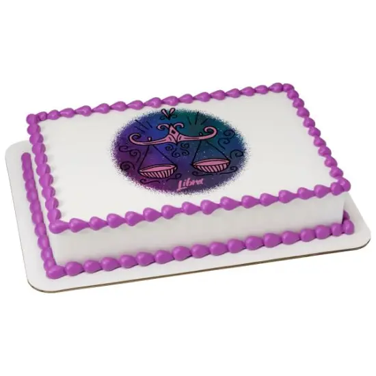 Pisces Zodiac Sign PhotoCake&reg; Edible Cake Topper Icing Image for 1/4 Sheet cake or larger {1}