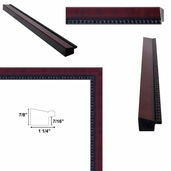 Diploma Mahogany With Black Lip Picture Frame 12x24 frame {3}