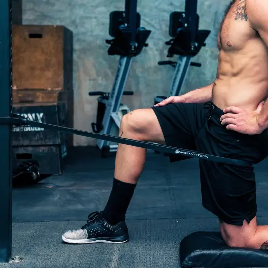 Single Pull Up Assistance Band (30 - 60lbs Black Band) - Best for Pullup Assist, Chin Ups, Resistance Bands Exercise, Stretch, Mobility Work & Serious Fitness - 41 Inch Straps {5}