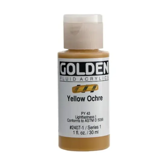 Golden&reg; 1oz. Fluid Acrylics Yellow Ochre {1}