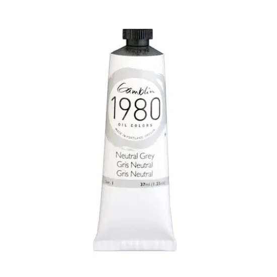 Gamblin 1980 Oil Color, 37mL Neutral Grey {1}