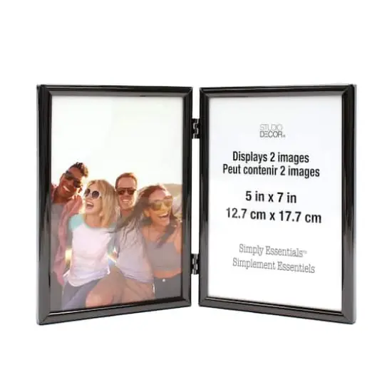 Simply Essentials&trade; 5" x 7" Black Hinged Metal Frame by Studio D&eacute;cor&reg; {1}