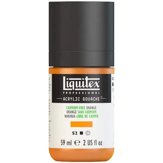 Liquitex&reg; Professional Acrylic Gouache&trade; Paint, 2oz. Cadmium-Free Orange {1}