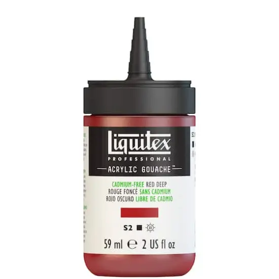 Liquitex&reg; Professional Acrylic Gouache&trade; Paint, 2oz. Cadmium-Free Red Deep {4}