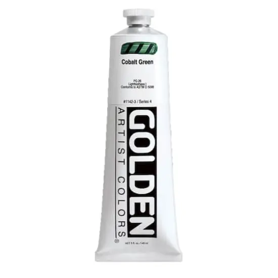 Golden&reg; Heavy Body Acrylic Paint, 5oz. 1142 Cobalt Green {1}