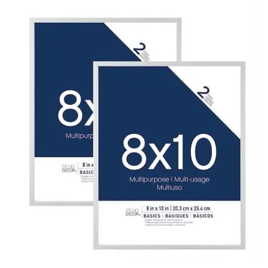 2 Pack Basics 8" x 10" White Multipurpose Frames by Studio D&eacute;cor&reg; {1}