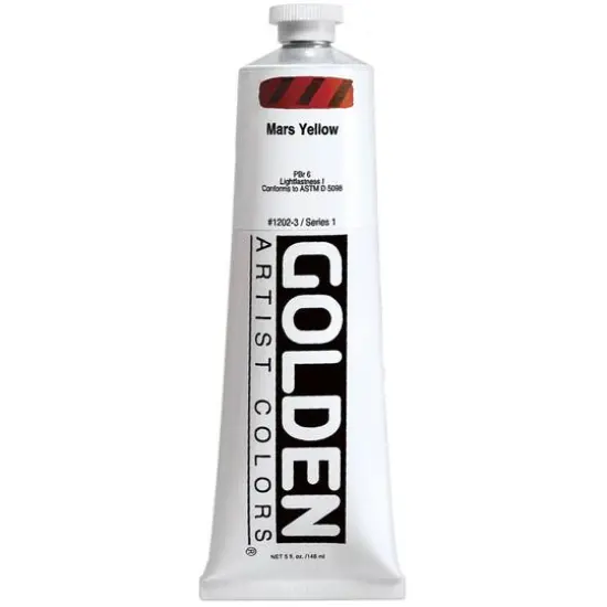 Golden&reg; Heavy Body Acrylic Paint, 5oz. 1202 Mars Yellow {1}