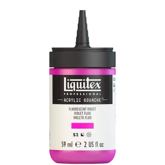 Liquitex&reg; Professional Acrylic Gouache&trade; Paint, 2oz. Fluorescent Violet {5}
