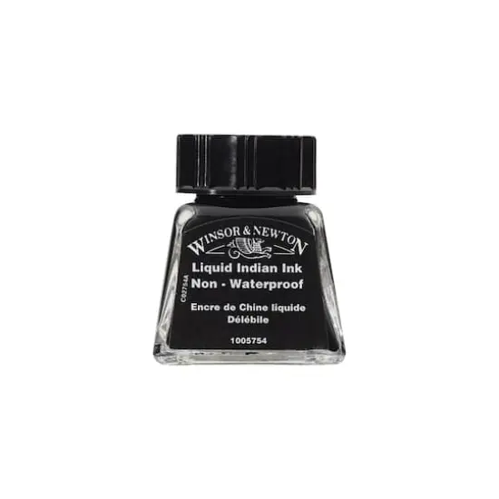 Winsor & Newton&reg; Drawing Ink, 14mL Liquid Indian Ink {4}