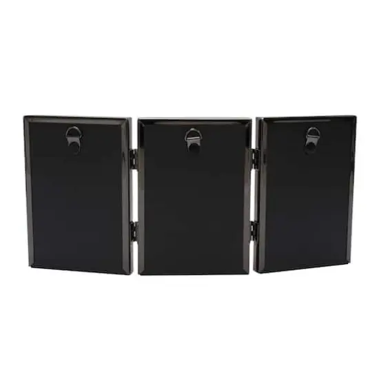 Simply Essentials™ 3 Opening 3.5" x 5" Black Hinged Metal Frame by Studio Décor® {4}