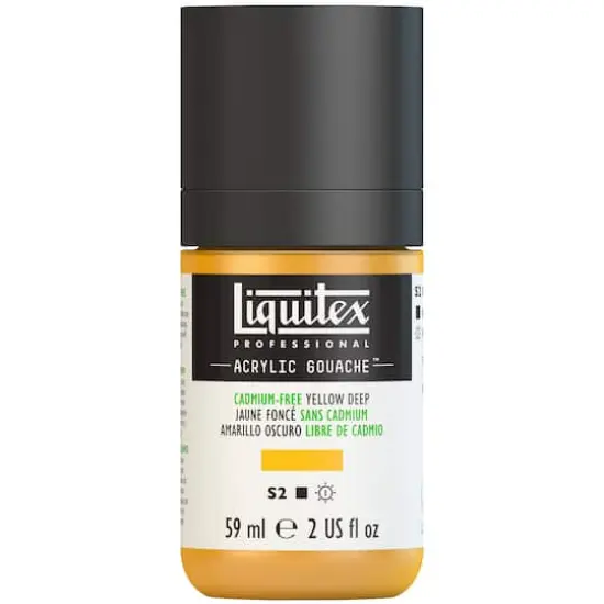 Liquitex® Professional Acrylic Gouache™ Paint, 2oz. Cadmium-Free Yellow Deep {1}