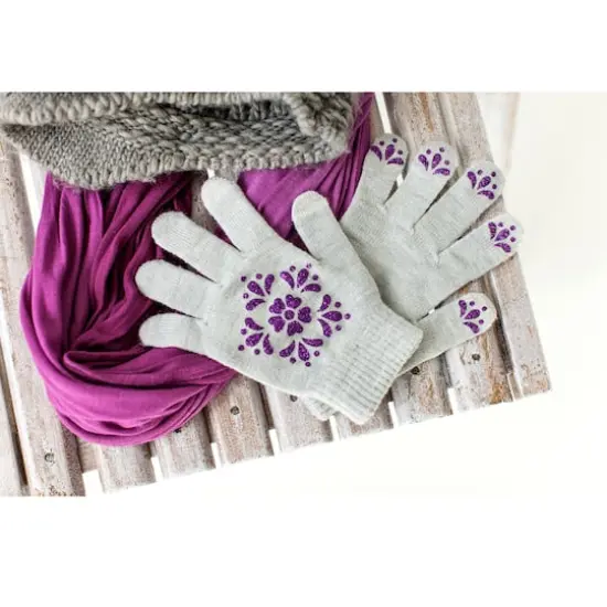 Cricut&reg; Iron-On Glitter Eggplant {6}