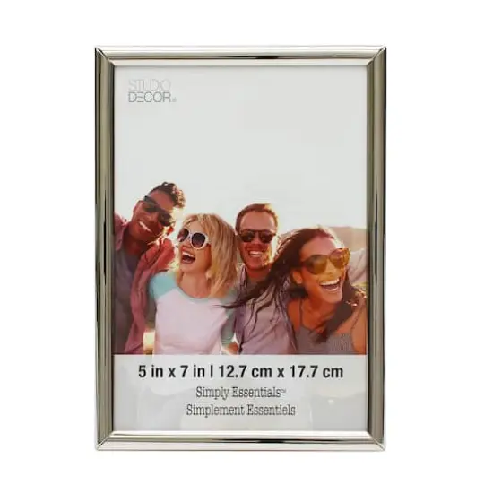 Simply Essentials&trade; 5" x 7" Polished Silver Frame by Studio D&eacute;cor&reg; {1}