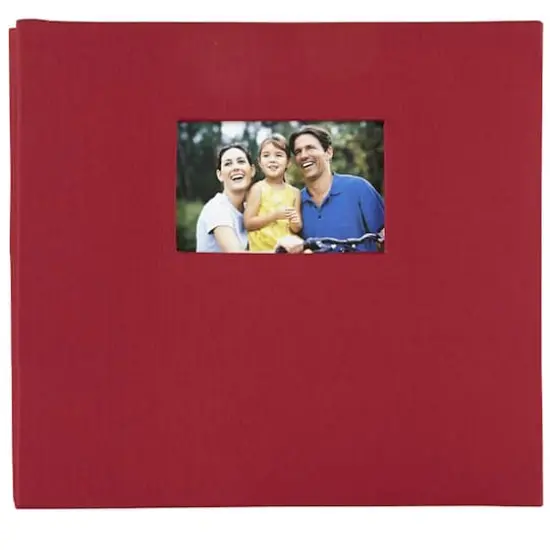 12" x 12" Cloth Scrapbook Album by Recollections&reg; Red {5}