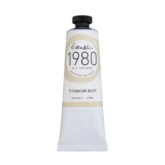 Gamblin 1980 Oil Color, 37mL Titanium Buff {1}