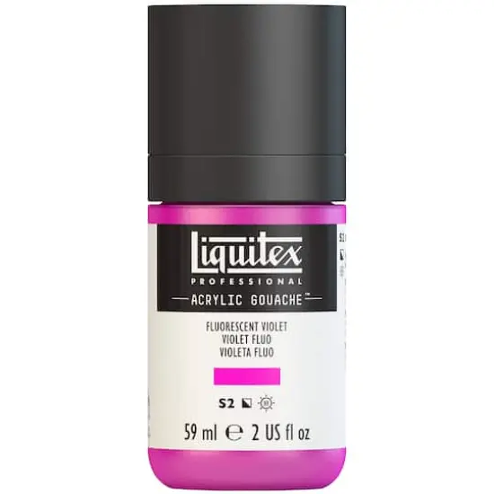 Liquitex&reg; Professional Acrylic Gouache&trade; Paint, 2oz. Fluorescent Violet {1}