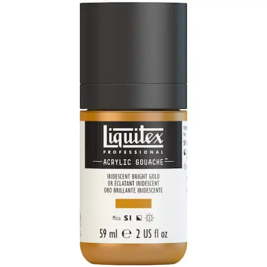 Liquitex&reg; Professional Acrylic Gouache&trade; Paint, 2oz. Iridescent Bright Gold {1}