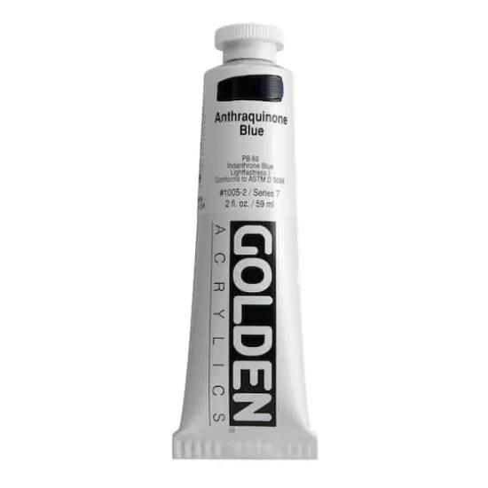 Golden&reg; 2oz. Heavy Body Acrylic Paint Anthraquinone Blue {1}