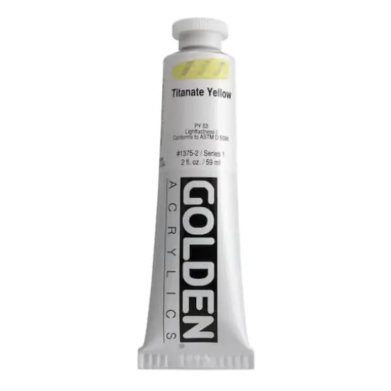 Golden&reg; 2oz. Heavy Body Acrylic Paint Titanate Yellow {1}