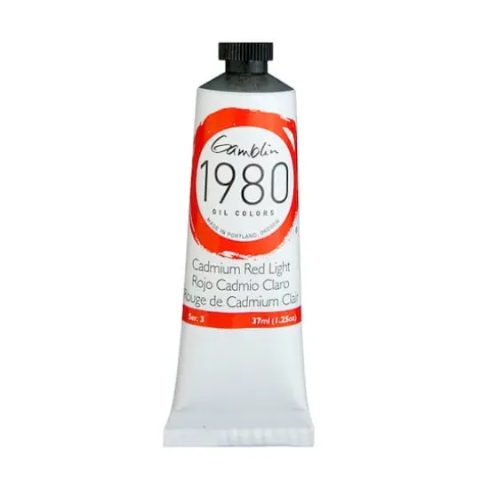 Gamblin 1980 Oil Color, 37mL Cadmium Red Light {1}