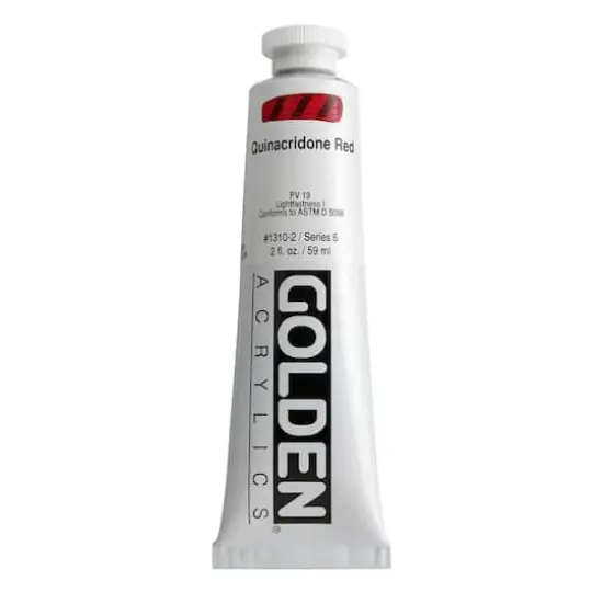 Golden&reg; 2oz. Heavy Body Acrylic Paint Quinacridone Red {1}