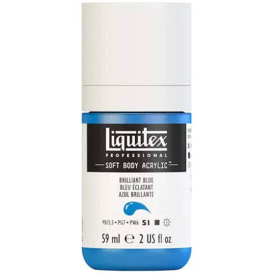 Liquitex&reg; Professional Soft Body Acrylic Bottle, 2oz. Brilliant Blue {1}