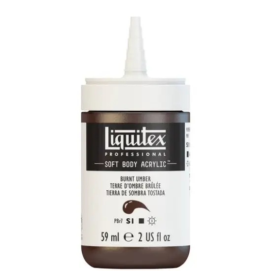 Liquitex® Professional Soft Body Acrylic Bottle, 2oz. Burnt Umber {7}
