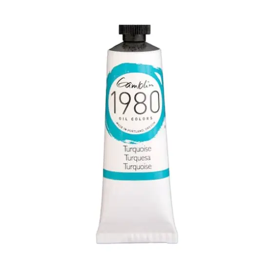 Gamblin 1980 Oil Color, 37mL Turquoise {1}