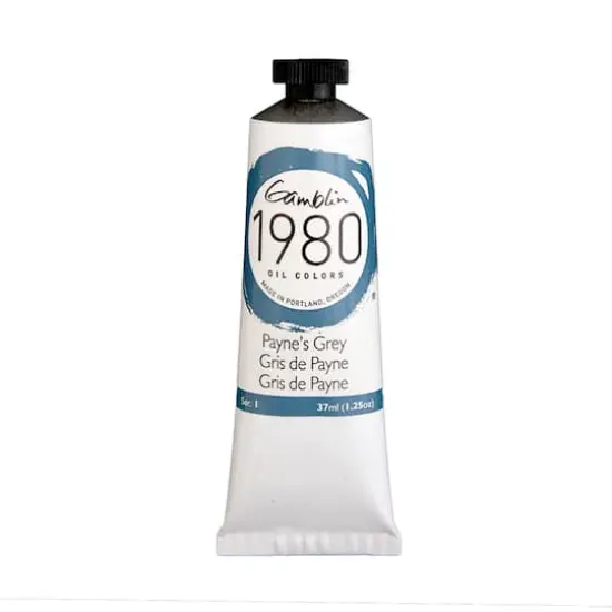 Gamblin 1980 Oil Color, 37mL Payne's Grey {1}