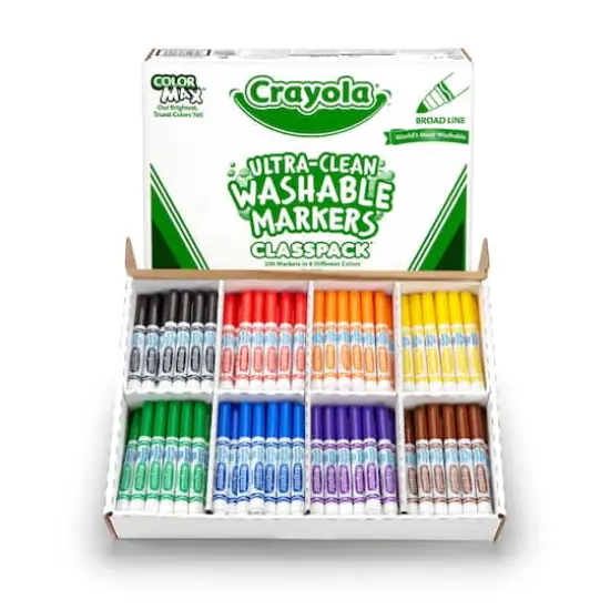 Crayola&reg; Washable Formula Markers Classpack, 200 Count {1}
