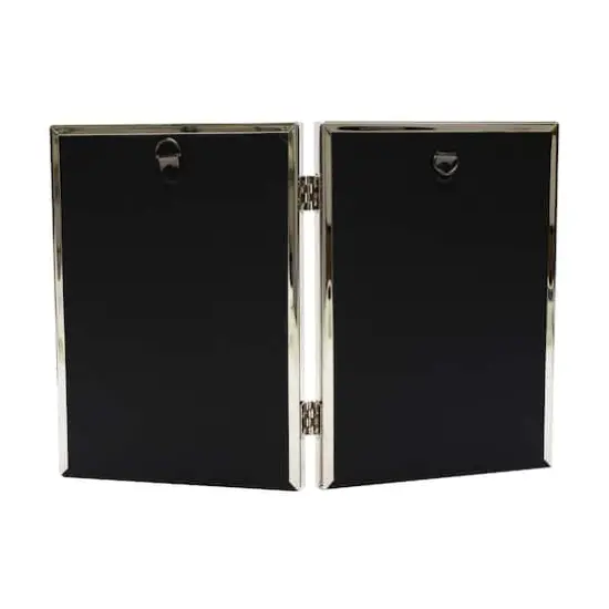 Simply Essentials™ 5" x 7" Polished Silver Hinged Frame by Studio Décor® {4}