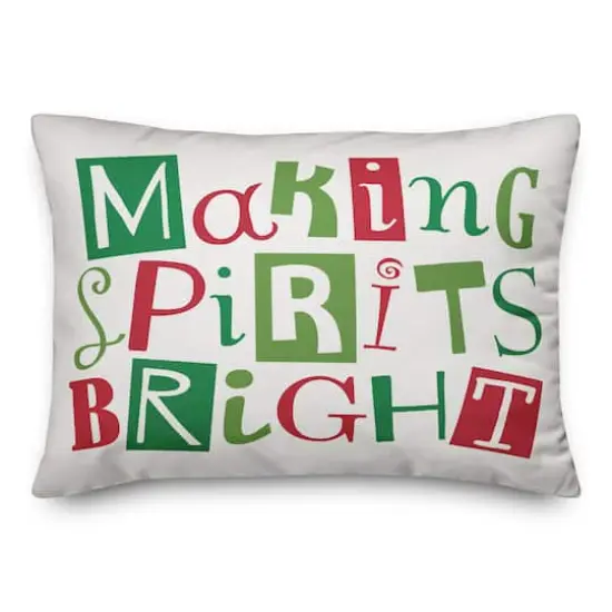Designs Direct Making Spirits Bright 14x20 Throw Pillow {1}