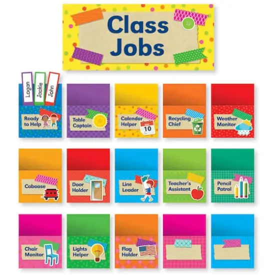 Tape It Up! Class Jobs Bulletin Board Set {1}