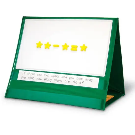 Write-On/Wipe-Off Magnetic Demonstration Tabletop Pocket Chart {3}