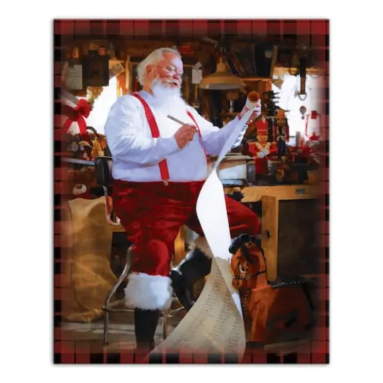 Santa's Workshop Canvas Wall Art {1}
