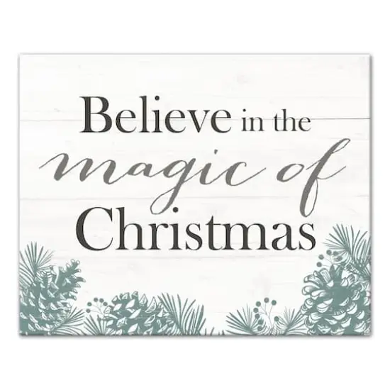 Believe in the Magic of Christmas Canvas Wall Art {1}