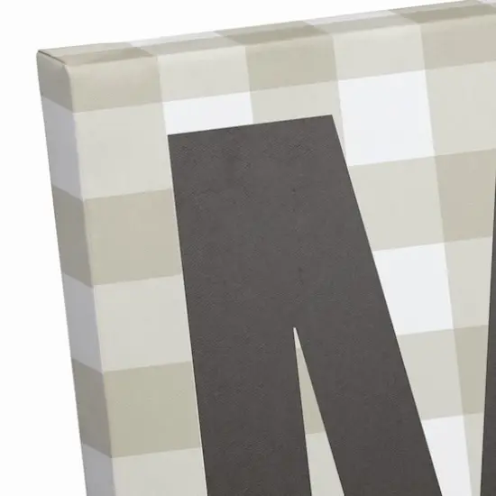 Plaid Merry Canvas Wall Art {3}