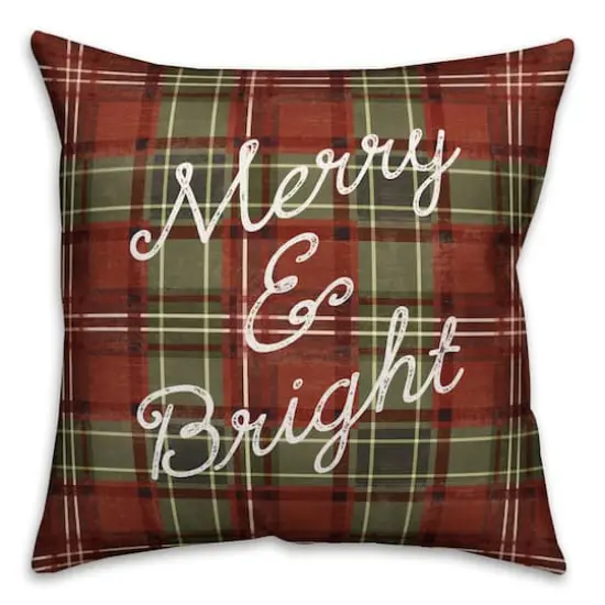 Comfort & Joy, Merry & Bright Throw Pillow {3}