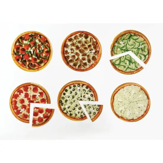 Learning Resources&reg; Magnetic Pizza Fraction Demonstration Set {5}