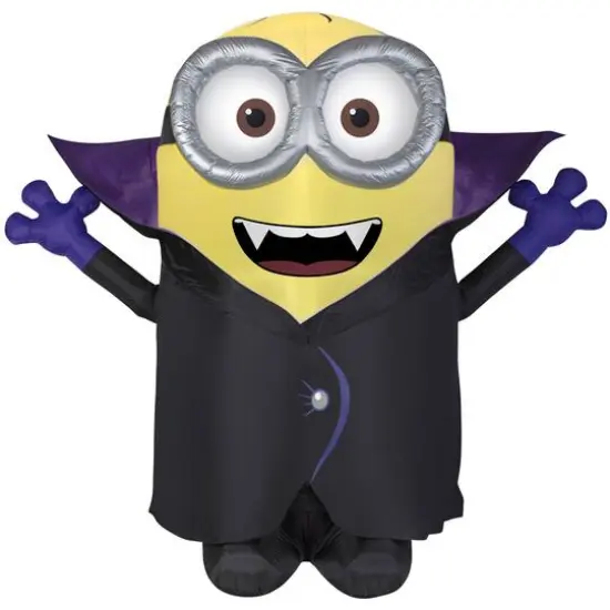 8ft. Airblown&reg; Inflatable Halloween Universal Gone Batty Minion  {1}