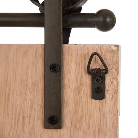 Glitzhome&reg; 35.25" Farmhouse Wooden Barn Door {4}